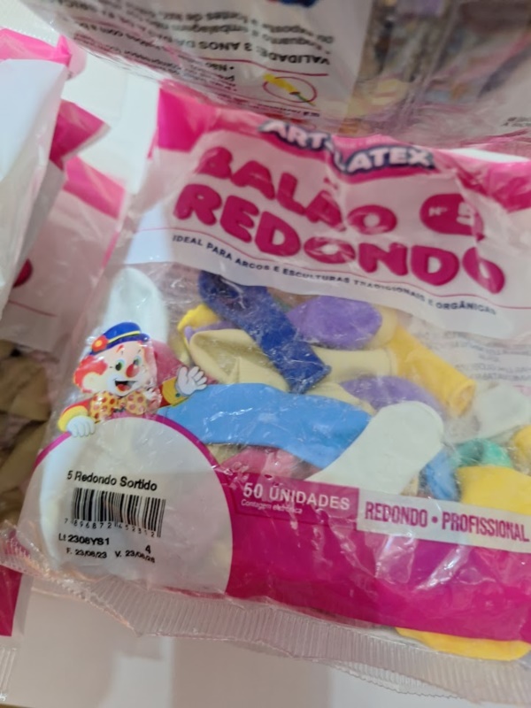 BAL�O N:5 REDONDO C/50UND SORTIDO